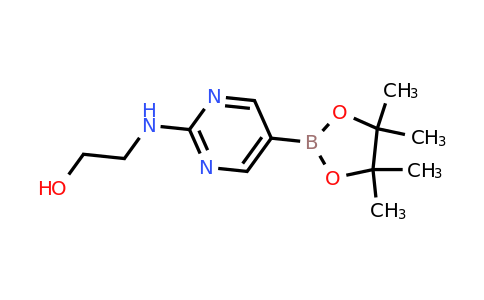 1218789-34-4 | 2-((5-(4,4,5,5-Tetramethyl-1,3,2-dioxaborolan-2-yl)pyrimidin-2-yl)amino)ethan-1-ol