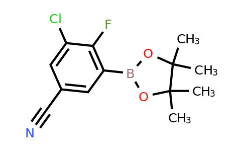 3-Chloro-4-fluoro-5-(4,4,5,5-tetramethyl-1,3,2-dioxaborolan-2-yl)benzonitrile