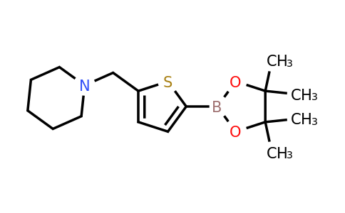 1218790-44-3 | 1-((5-(4,4,5,5-Tetramethyl-1,3,2-dioxaborolan-2-yl)thiophen-2-yl)methyl)piperidine