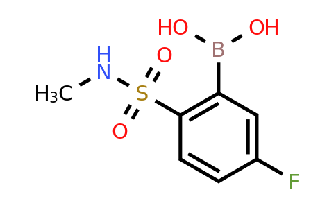1218790-75-0 | (5-Fluoro-2-(n-methylsulfamoyl)phenyl)boronic acid