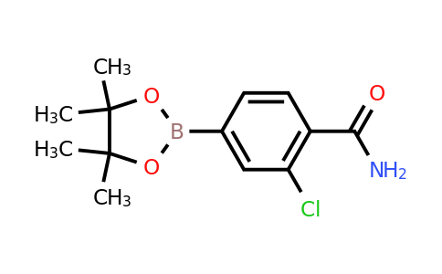 1218791-12-8 | 2-Chloro-4-(4,4,5,5-tetramethyl-1,3,2-dioxaborolan-2-yl)benzamide