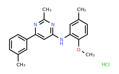 1219193-39-1 | n-(2-Methoxy-5-methylphenyl)-2-methyl-6-(m-tolyl)pyrimidin-4-amine hydrochloride