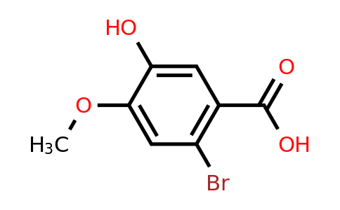 121936-68-3 | 2-Bromo-5-hydroxy-4-methoxybenzoic acid
