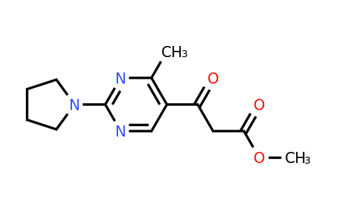 1219551-43-5 | Methyl 3-(4-methyl-2-(pyrrolidin-1-yl)pyrimidin-5-yl)-3-oxopropanoate