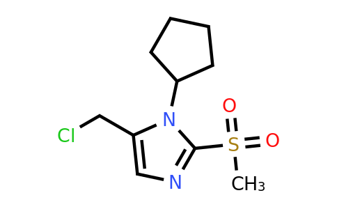 5-(Chloromethyl)-1-cyclopentyl-2-methanesulfonyl-1h-imidazole