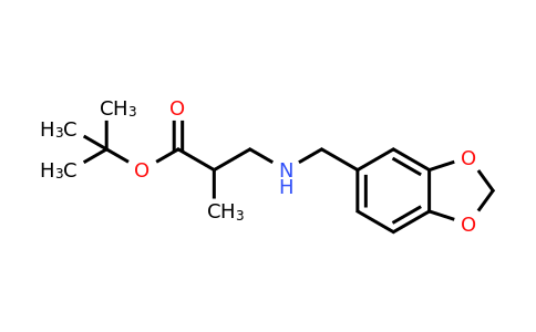 1221341-64-5 | tert-Butyl 3-{[(2h-1,3-benzodioxol-5-yl)methyl]amino}-2-methylpropanoate