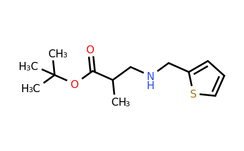 1221341-93-0 | tert-Butyl 2-methyl-3-{[(thiophen-2-yl)methyl]amino}propanoate