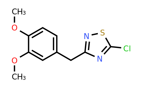 1221342-59-1 | 5-Chloro-3-[(3,4-dimethoxyphenyl)methyl]-1,2,4-thiadiazole