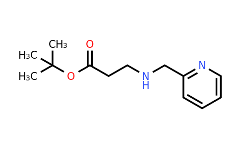 1221342-71-7 | tert-Butyl 3-{[(pyridin-2-yl)methyl]amino}propanoate