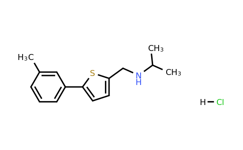 1221724-39-5 | {[5-(3-methylphenyl)thiophen-2-yl]methyl}(propan-2-yl)amine hydrochloride