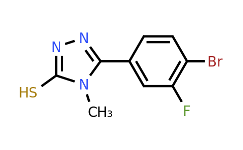 5-(4-Bromo-3-fluorophenyl)-4-methyl-4H-1,2,4-triazole-3-thiol