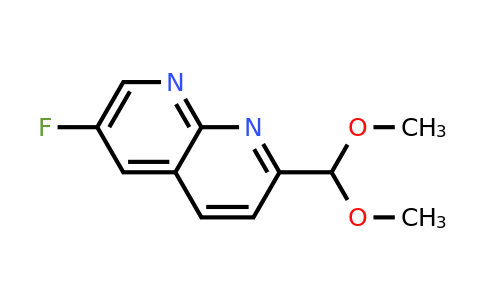 1222533-72-3 | 2-(Dimethoxymethyl)-6-fluoro-1,8-naphthyridine