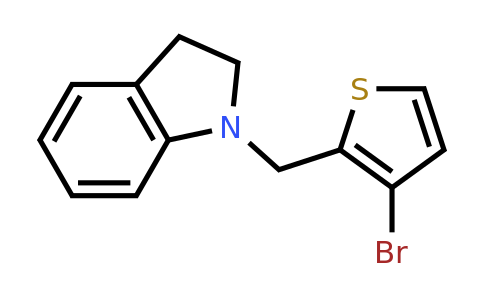 1223214-33-2 | 1-((3-Bromothiophen-2-yl)methyl)indoline