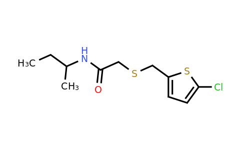 1223396-57-3 | n-(Sec-butyl)-2-(((5-chlorothiophen-2-yl)methyl)thio)acetamide