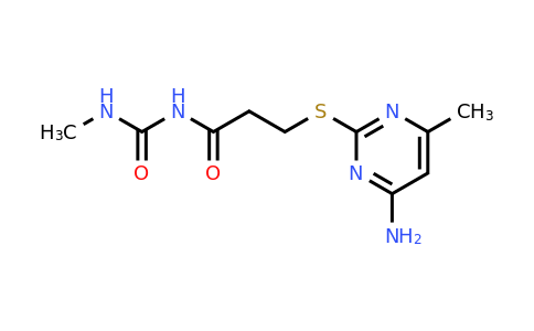 1223411-70-8 | 3-((4-Amino-6-methylpyrimidin-2-yl)thio)-N-(methylcarbamoyl)propanamide