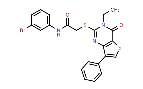 1223781-89-2 | N-(3-bromophenyl)-2-((3-ethyl-4-oxo-7-phenyl-3,4-dihydrothieno[3,2-d]pyrimidin-2-yl)thio)acetamide