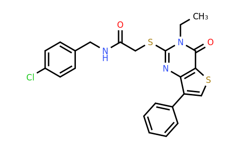 1223950-81-9 | N-(4-chlorobenzyl)-2-((3-ethyl-4-oxo-7-phenyl-3,4-dihydrothieno[3,2-d]pyrimidin-2-yl)thio)acetamide