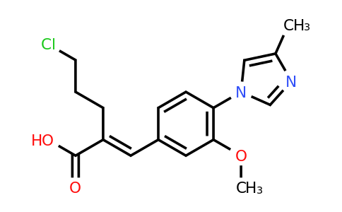 1225232-41-6 | 5-Chloro-2-[[3-methoxy-4-(4-methyl-1H-imidazol-1-yl)phenyl]methylene]pentanoic acid