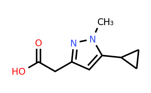 2-(5-Cyclopropyl-1-methyl-1h-pyrazol-3-yl)acetic acid