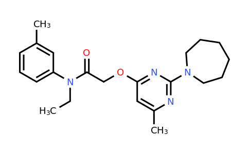 1226450-18-5 | 2-((2-(Azepan-1-yl)-6-methylpyrimidin-4-yl)oxy)-N-ethyl-N-(m-tolyl)acetamide