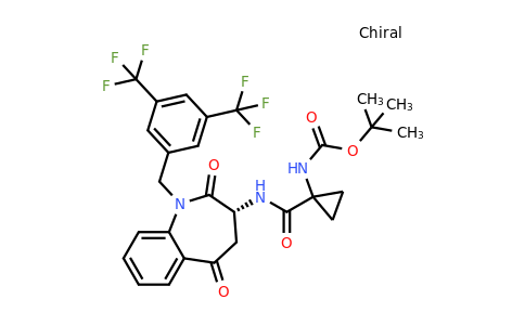 1227260-97-0 | tert-Butyl (R)-(1-((1-(3,5-bis(trifluoromethyl)benzyl)-2,5-dioxo-2,3,4,5-tetrahydro-1H-benzo[b]azepin-3-yl)carbamoyl)cyclopropyl)carbamate