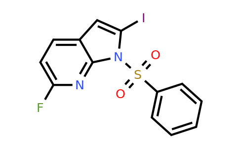 6-fluoro-2-iodo-1-(phenylsulfonyl)-1H-pyrrolo[2,3-b]pyridine