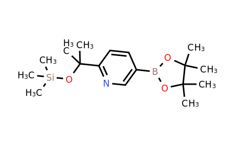 1228014-10-5 | 5-(4,4,5,5-Tetramethyl-1,3,2-dioxaborolan-2-yl)-2-(2-((trimethylsilyl)oxy)propan-2-yl)pyridine