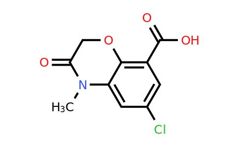 123040-79-9 | 6-Chloro-4-methyl-3-oxo-3,4-dihydro-2H-benzo[b][1,4]oxazine-8-carboxylic acid