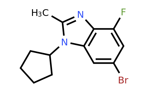 1231930-36-1 | 6-Bromo-1-cyclopentyl-4-fluoro-2-methyl-1H-benzo[d]imidazole