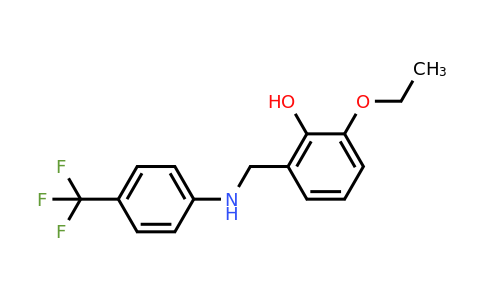 1232796-39-2 | 2-Ethoxy-6-(((4-(trifluoromethyl)phenyl)amino)methyl)phenol