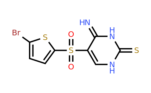 1232806-15-3 | 5-((5-Bromothiophen-2-yl)sulfonyl)-4-imino-3,4-dihydropyrimidine-2(1H)-thione