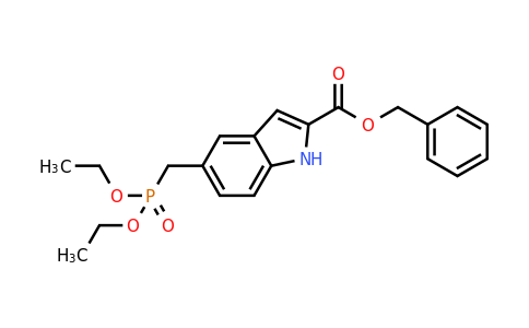 benzyl 5-(diethoxyphosphorylmethyl)-1H-indole-2-carboxylate