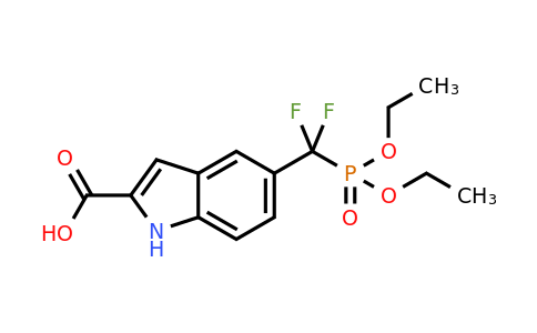 1233086-50-4 | 5-((Diethoxyphosphoryl)difluoromethyl)-1H-indole-2-carboxylic acid