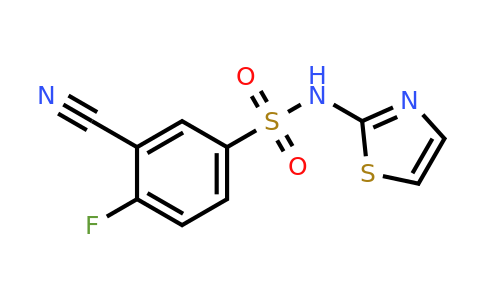 1235406-28-6 | 3-Cyano-4-fluoro-N-(thiazol-2-yl)benzenesulfonamide