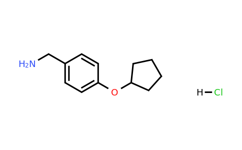 1235440-30-8 | [4-(cyclopentyloxy)phenyl]methanamine hydrochloride