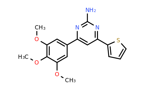 1237747-13-5 | 4-(Thiophen-2-yl)-6-(3,4,5-trimethoxyphenyl)pyrimidin-2-amine