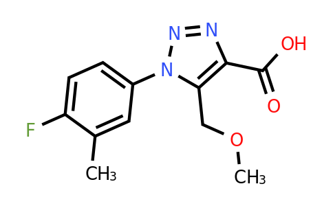 1239748-83-4 | 1-(4-Fluoro-3-methylphenyl)-5-(methoxymethyl)-1H-1,2,3-triazole-4-carboxylic acid