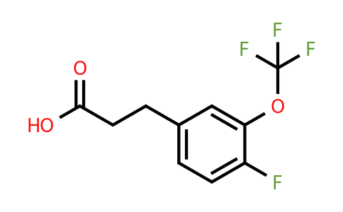 3-(4-Fluoro-3-(trifluoromethoxy)phenyl)propanoic acid