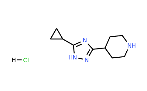 1240528-76-0 | 4-(5-Cyclopropyl-1h-1,2,4-triazol-3-yl)piperidine hydrochloride