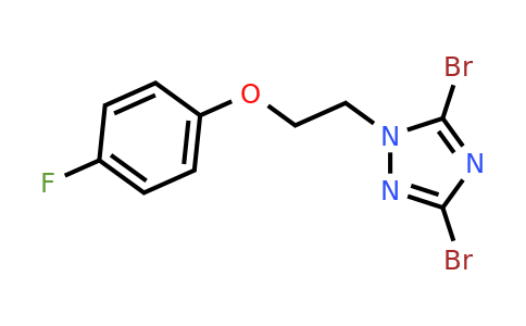1240571-04-3 | 3,5-Dibromo-1-[2-(4-fluorophenoxy)ethyl]-1H-1,2,4-triazole