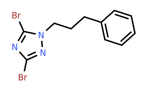 3,5-Dibromo-1-(3-phenylpropyl)-1H-1,2,4-triazole