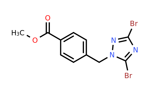 1240580-82-8 | Methyl 4-[(3,5-dibromo-1h-1,2,4-triazol-1-yl)methyl]benzoate