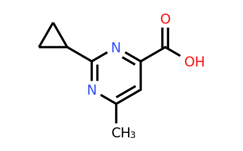 1240599-70-5 | 2-Cyclopropyl-6-methylpyrimidine-4-carboxylic acid