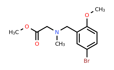 1240845-94-6 | Methyl n-(5-bromo-2-methoxybenzyl)-n-methylglycinate