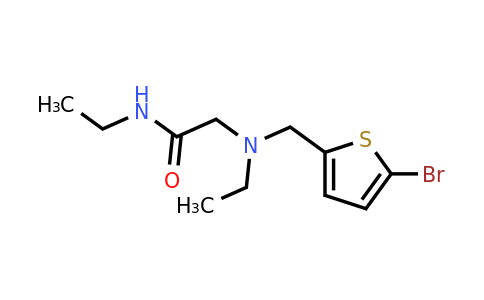1240855-62-2 | 2-(((5-Bromothiophen-2-yl)methyl)(ethyl)amino)-N-ethylacetamide