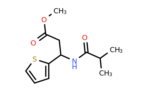 1241179-99-6 | Methyl 3-isobutyramido-3-(thiophen-2-yl)propanoate