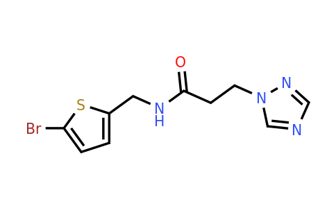 1241198-10-6 | n-((5-Bromothiophen-2-yl)methyl)-3-(1h-1,2,4-triazol-1-yl)propanamide