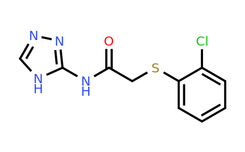 2-((2-Chlorophenyl)thio)-N-(4h-1,2,4-triazol-3-yl)acetamide