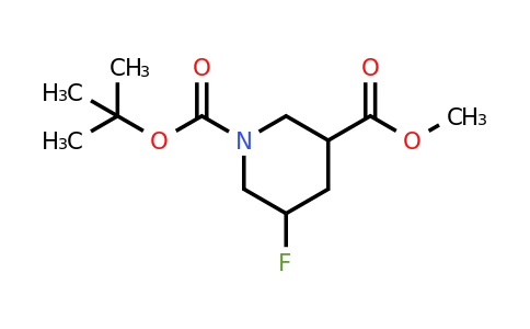 1241725-65-4 | O1-tert-Butyl O3-methyl 5-fluoropiperidine-1,3-dicarboxylate