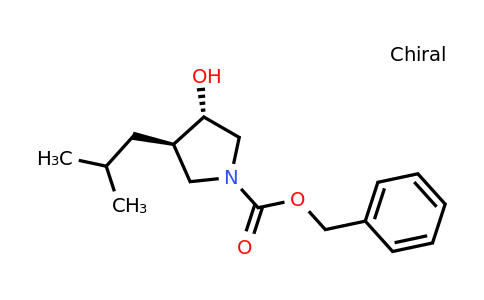 benzyl trans-3-hydroxy-4-isobutyl-pyrrolidine-1-carboxylate